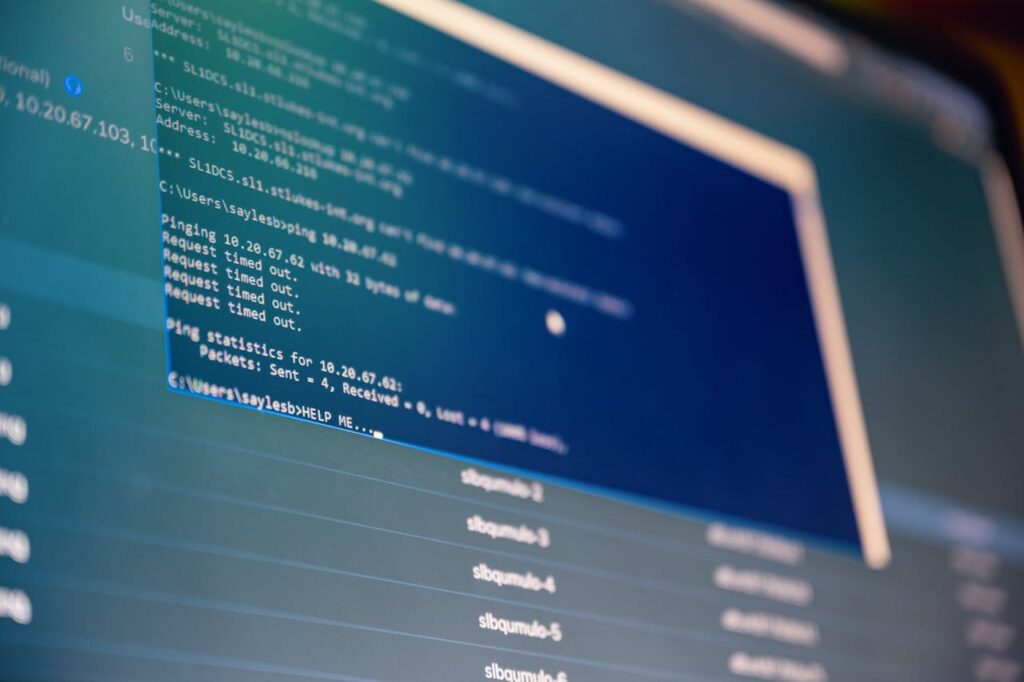 pexels-photo-3803517 Close-up of digital data analysis displayed on a computer monitor with blue tones.